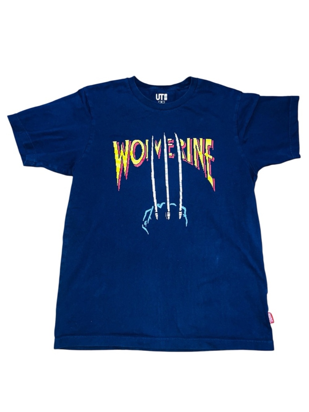 Uniqlo UT Marvel Wolverine X-Men Graphic T-Shirt blue Men’s Medium M Superhero